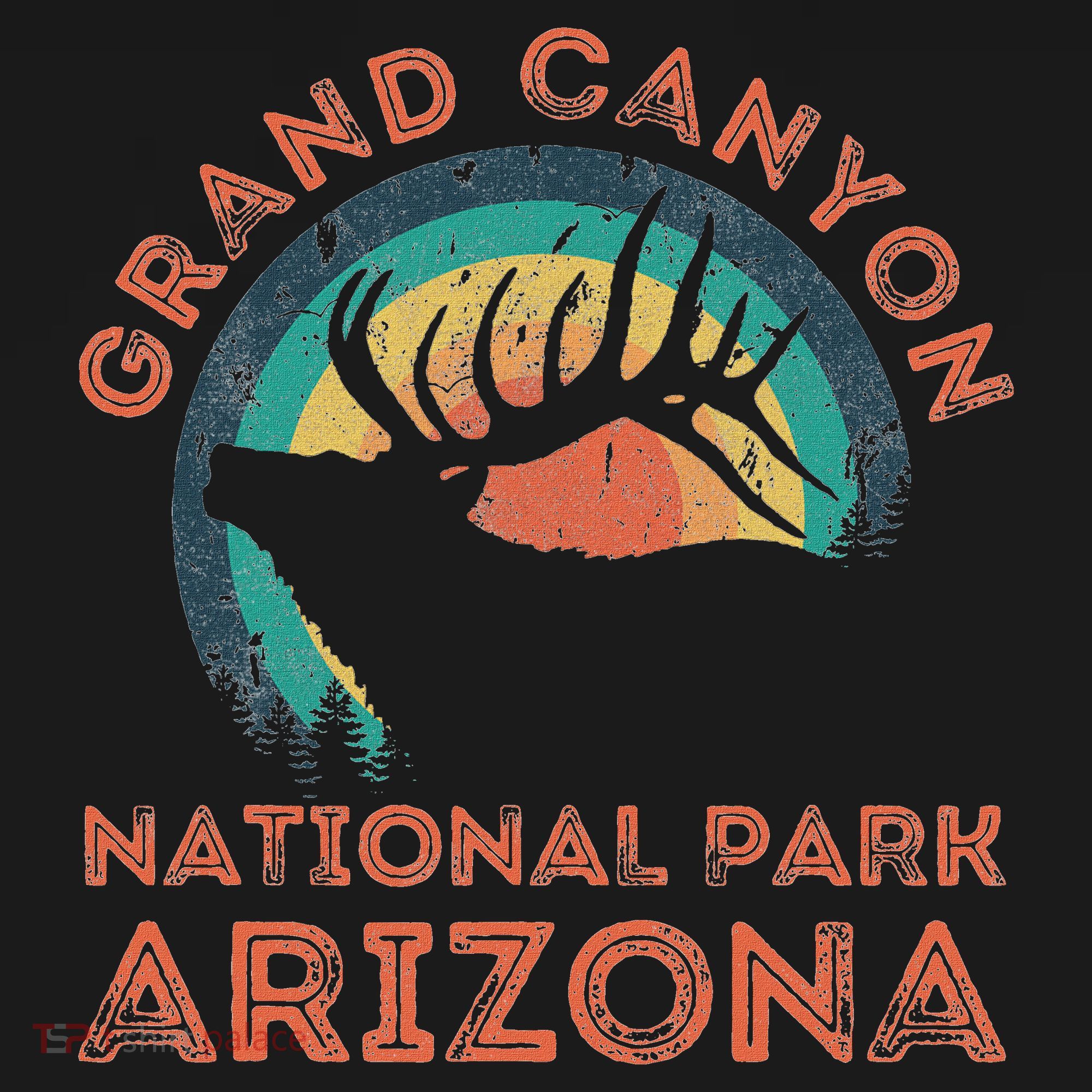 Grand Canyon National Park Arizona Elk Nature Hiking Outdoor T-Shirt