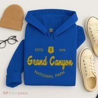 Grand Canyon National Park Classic Script Style Text Meaningful Gift Hoodie thumb 4