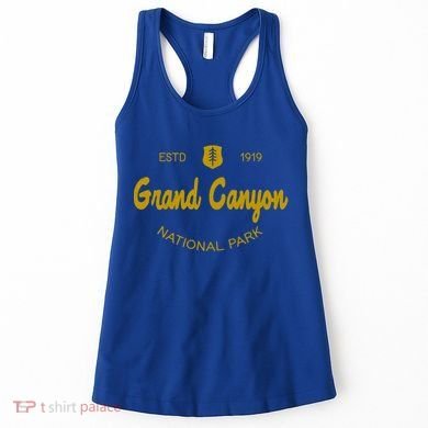 Grand Canyon National Park Classic Script Style Text Meaningful Gift Women's Tank Top