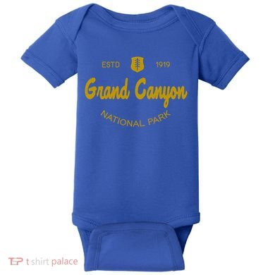 Grand Canyon National Park Classic Script Style Text Meaningful Gift Baby Bodysuit