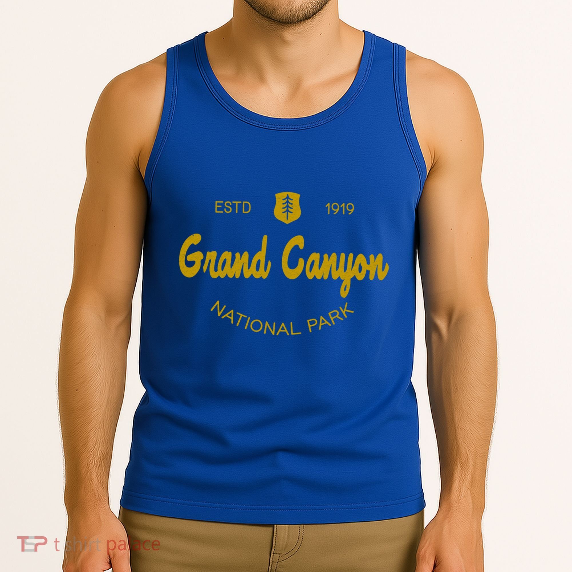 Grand Canyon National Park Classic Script Style Text Meaningful Gift Tank Top
