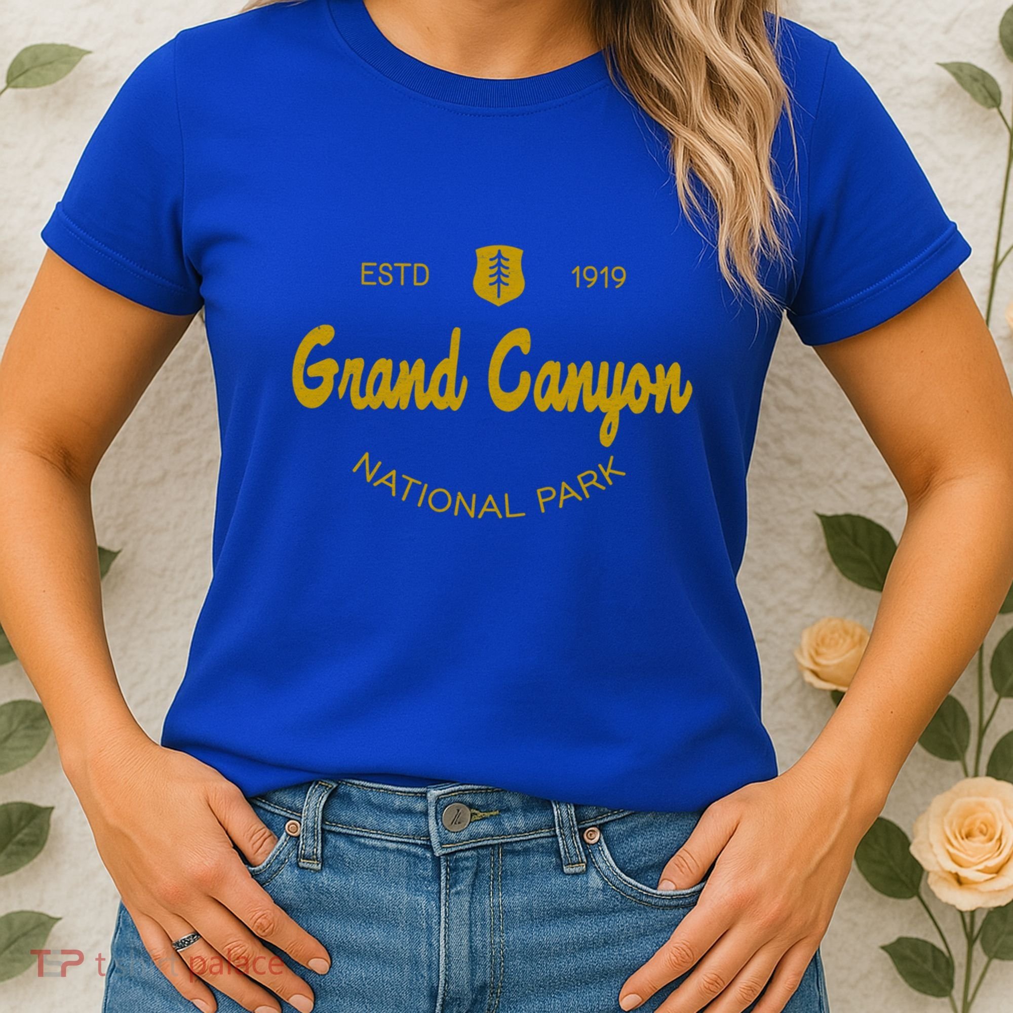 Grand Canyon National Park Classic Script Style Text Meaningful Gift Women's T-Shirt