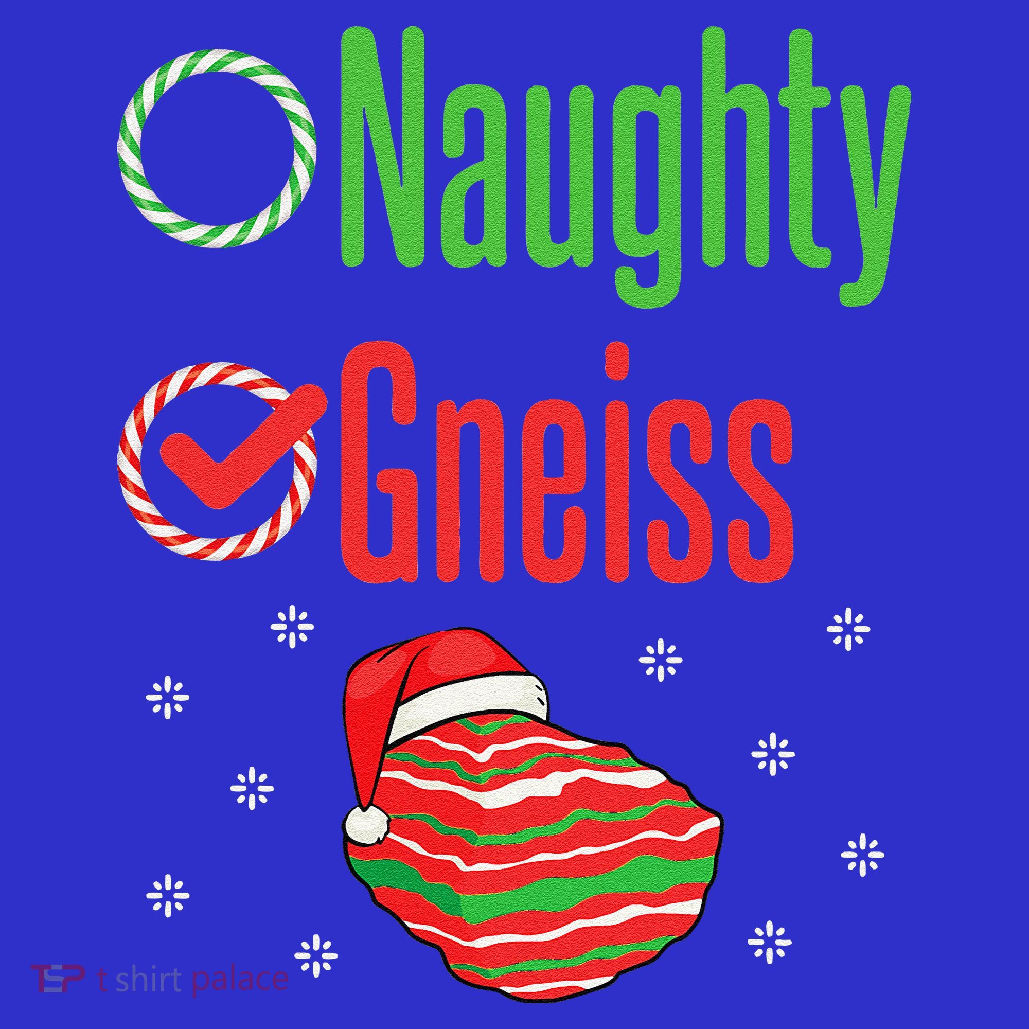 Geology Christmas Naughty Gneiss Rock Collector Sweatshirt