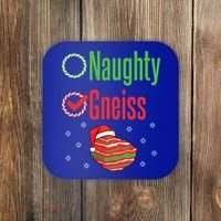 Geology Christmas Naughty Gneiss Rock Collector Coaster thumb 0