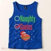 Geology Christmas Naughty Gneiss Rock Collector Tank Top thumb 2