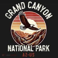 Grand Canyon National Park Vintage Arizona Eagle Travel T-Shirt thumb 7
