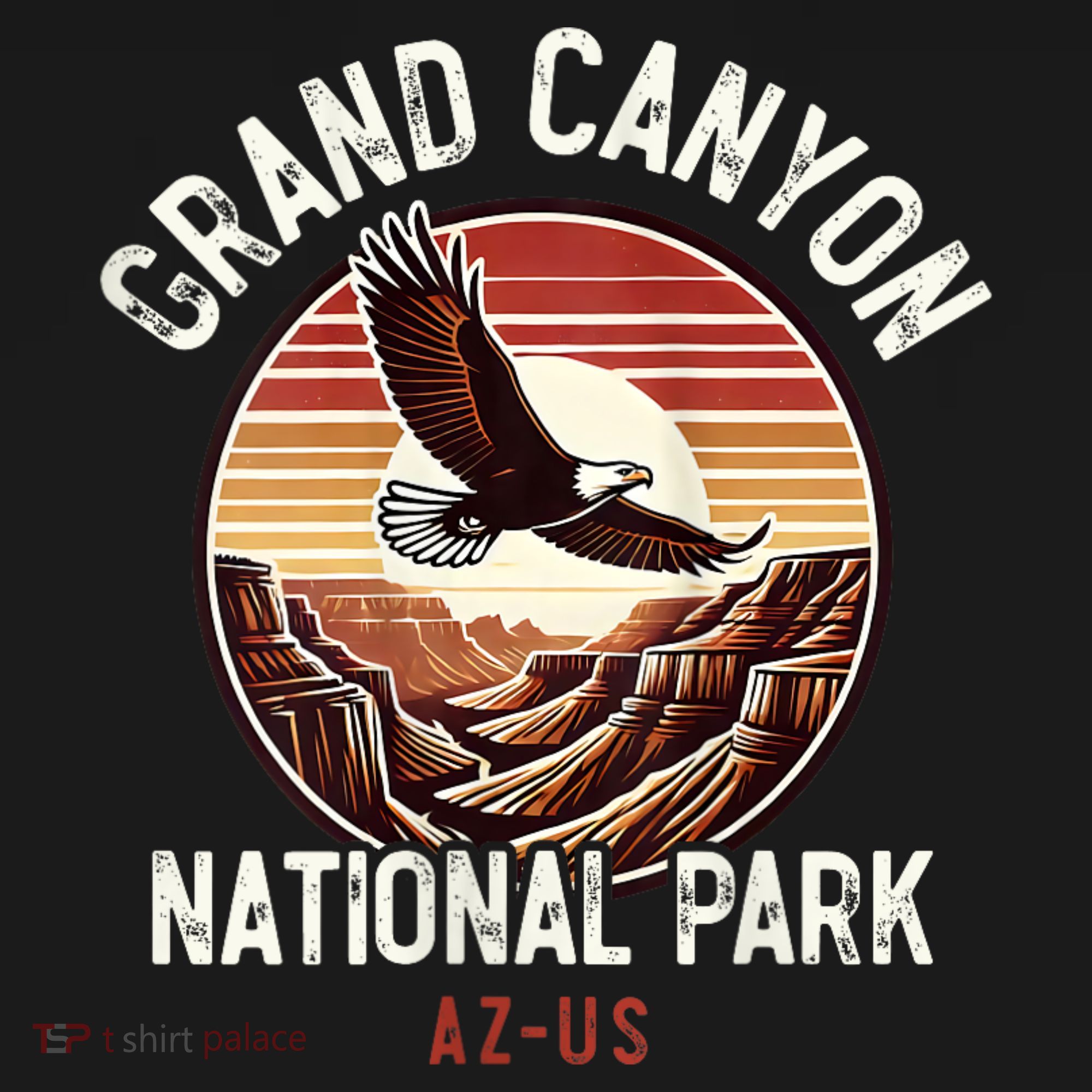 Grand Canyon National Park Vintage Arizona Eagle Travel T-Shirt