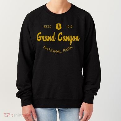 Grand Canyon National Park Classic Script Style Text Funny Gift Women's Sweatshirt