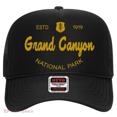 Grand Canyon National Park Classic Script Style Text Funny Gift Hat