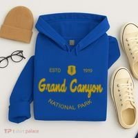 Grand Canyon National Park Classic Script Style Text Funny Gift Hoodie thumb 4