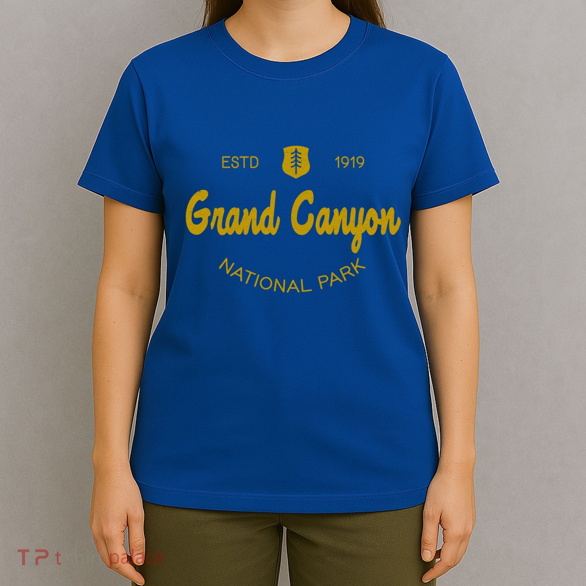 Grand Canyon National Park Classic Script Style Text Funny Gift T-Shirt