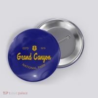 Grand Canyon National Park Classic Script Style Text Funny Gift Button thumb 0