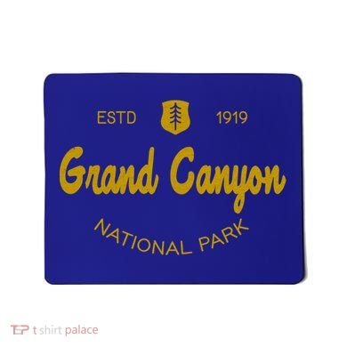 Grand Canyon National Park Classic Script Style Text Funny Gift Mousepad