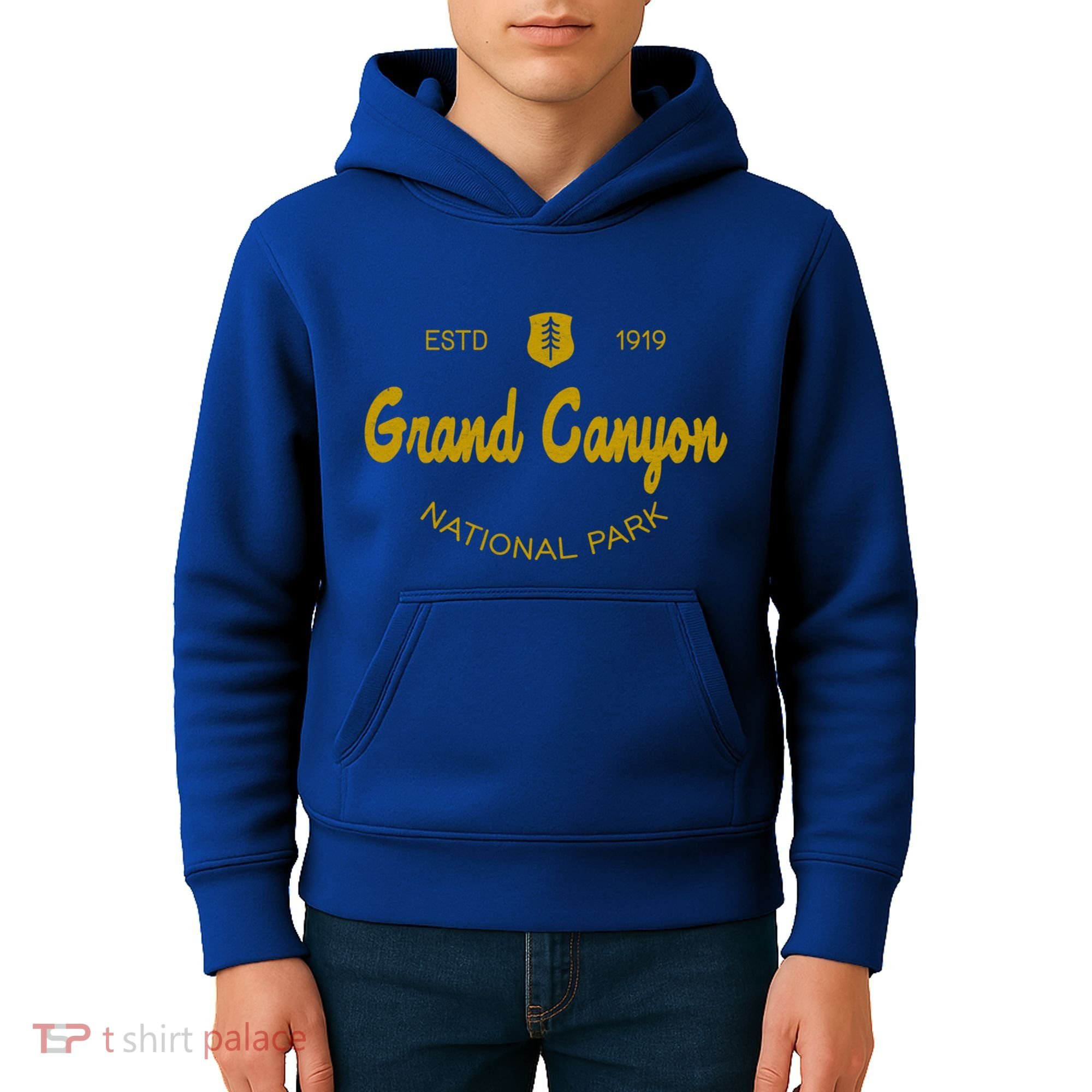 Grand Canyon National Park Classic Script Style Text Funny Gift Kids Hoodie