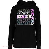 Graduation Class Of 2026 Senior Grad Womens Funnel Neck Pullover Hood thumb 0