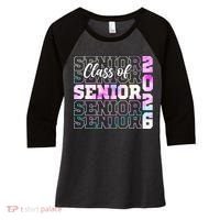 Graduation Class Of 2026 Senior Grad Women's Tri-Blend 3/4-Sleeve Raglan Shirt thumb 0
