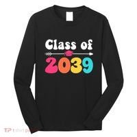 Groovy Class Of 2039 Graduation Senior 2039 Long Sleeve Shirt thumb 0