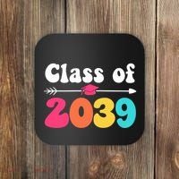 Groovy Class Of 2039 Graduation Senior 2039 Coaster thumb 0