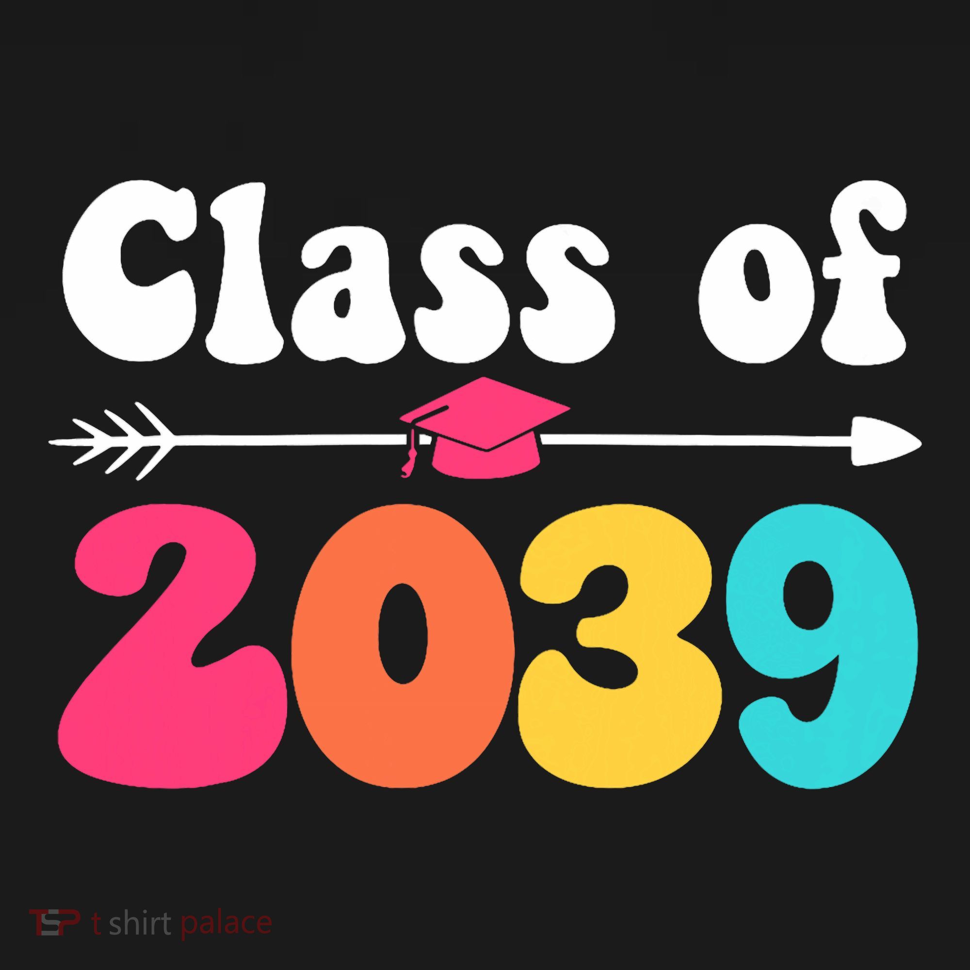 Groovy Class Of 2039 Graduation Senior 2039 Women's Tank Top