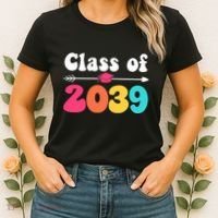 Groovy Class Of 2039 Graduation Senior 2039 Women's T-Shirt thumb 2