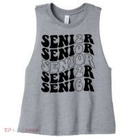 Graduation Class Of 2026 Seniors Women's Racerback Cropped Tank thumb 0