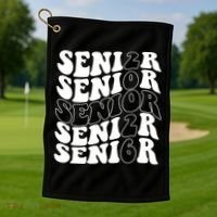 Graduation Class Of 2026 Seniors Golf Towel thumb 1