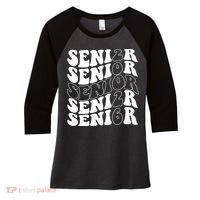 Graduation Class Of 2026 Seniors Women's Tri-Blend 3/4-Sleeve Raglan Shirt thumb 0