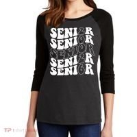 Graduation Class Of 2026 Seniors Women's Tri-Blend 3/4-Sleeve Raglan Shirt thumb 2