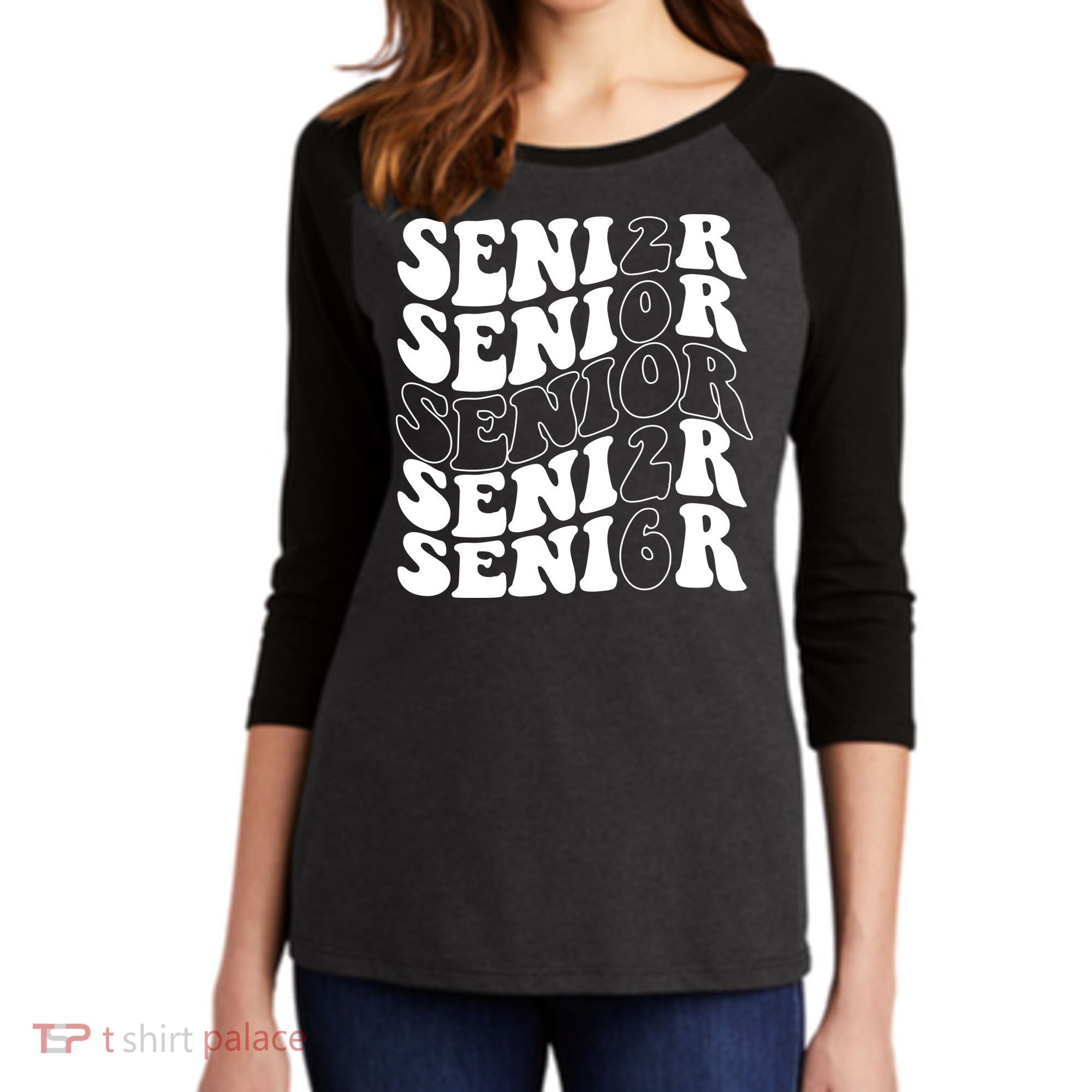 Graduation Class Of 2026 Seniors Women's Tri-Blend 3/4-Sleeve Raglan Shirt