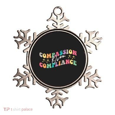 Groovy Compassion Over Compliance ABA Therapy BCBA Therapist Ornament