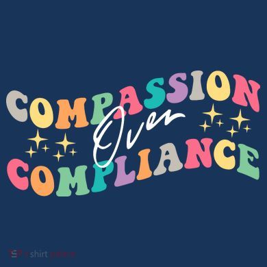 Groovy Compassion Over Compliance ABA Therapy BCBA Therapist Toddler T-Shirt