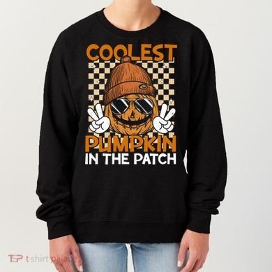 Groovy Coolest Pumpkin In The Patch Halloween Gift Women's Sweatshirt