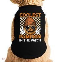 Groovy Coolest Pumpkin In The Patch Halloween Gift Doggie Tank thumb 0