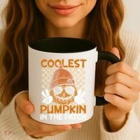 Groovy Coolest Pumpkin In The Patch Halloween Gift Coffee Mug thumb 3