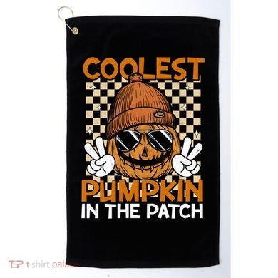 Groovy Coolest Pumpkin In The Patch Halloween Gift Golf Towel