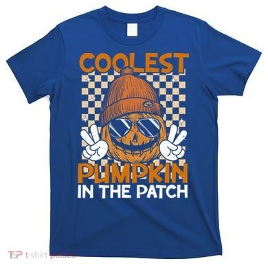 Groovy Coolest Pumpkin In The Patch Halloween Gift T-Shirt