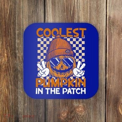 Groovy Coolest Pumpkin In The Patch Halloween Gift Coaster