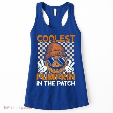 Groovy Coolest Pumpkin In The Patch Halloween Gift Women's Tank Top