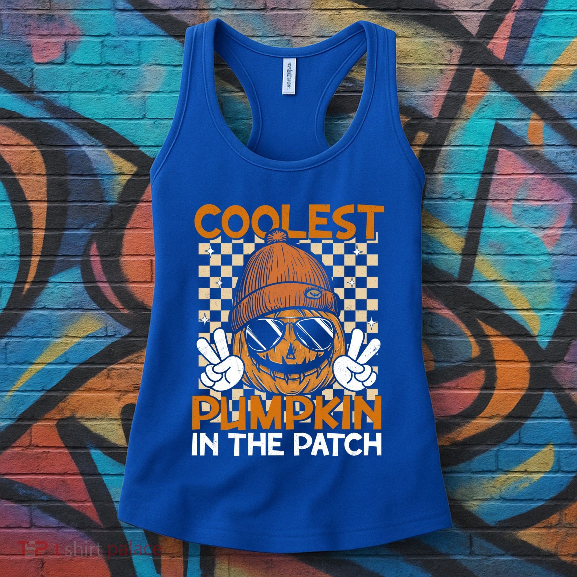 Groovy Coolest Pumpkin In The Patch Halloween Gift Women's Tank Top