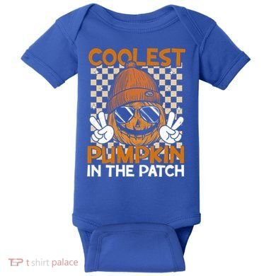 Groovy Coolest Pumpkin In The Patch Halloween Gift Baby Bodysuit