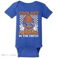 Groovy Coolest Pumpkin In The Patch Halloween Gift Baby Bodysuit thumb 0