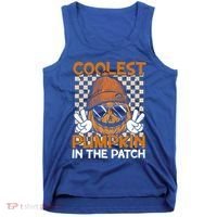Groovy Coolest Pumpkin In The Patch Halloween Gift Tank Top thumb 0