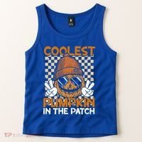 Groovy Coolest Pumpkin In The Patch Halloween Gift Tank Top thumb 2