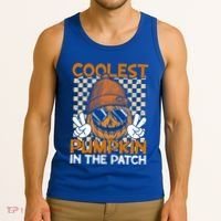 Groovy Coolest Pumpkin In The Patch Halloween Gift Tank Top thumb 3