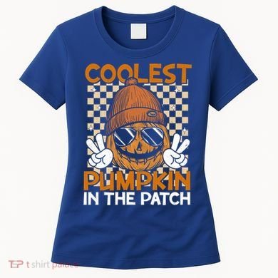 Groovy Coolest Pumpkin In The Patch Halloween Gift Women's T-Shirt