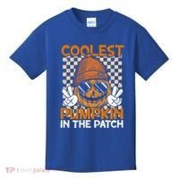 Groovy Coolest Pumpkin In The Patch Halloween Gift Kids T-Shirt thumb 0
