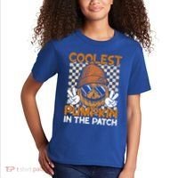 Groovy Coolest Pumpkin In The Patch Halloween Gift Kids T-Shirt thumb 2