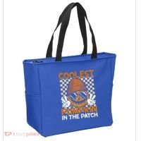 Groovy Coolest Pumpkin In The Patch Halloween Gift Tote Bag thumb 2
