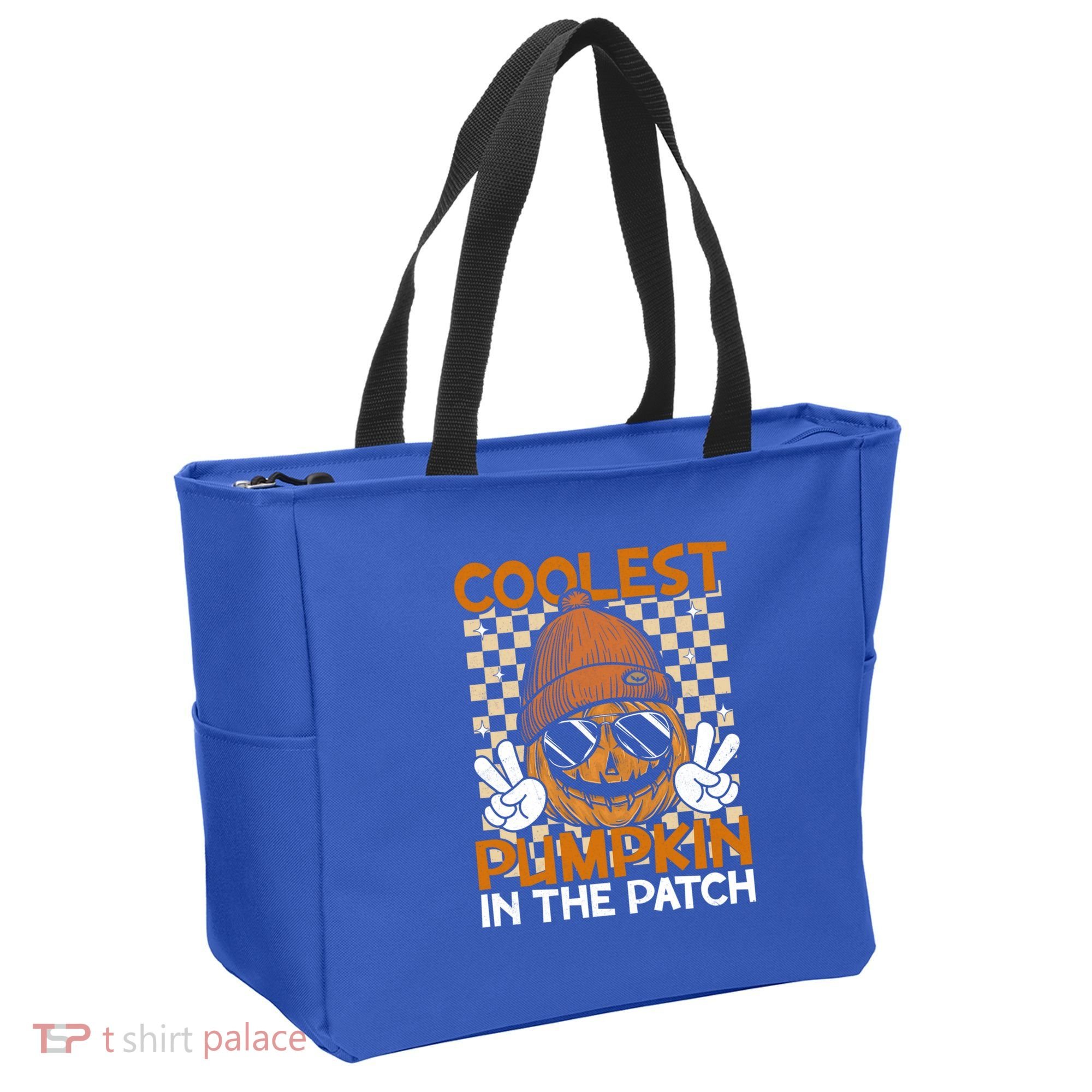 Groovy Coolest Pumpkin In The Patch Halloween Gift Tote Bag