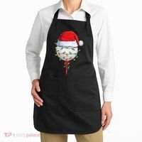 Golfing Christmas Pajama Funny Holiday Santa Hat Apron thumb 2